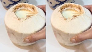 Thực đơn hàng ngày: Rau câu trái dừa kem cheese 