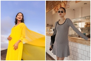 Hoa hậu H’Hen Niê và siêu mẫu Tuyết Lan ghi điểm tuyệt đối với phong cách thời trang mẹ bầu