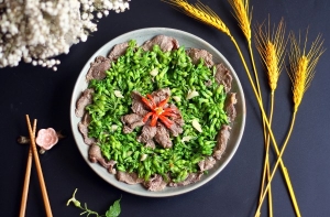 Thực đơn hàng ngày: Thịt bò xào hoa thiên lý