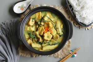 Thực đơn hàng ngày: Ba chỉ om chuối đậu