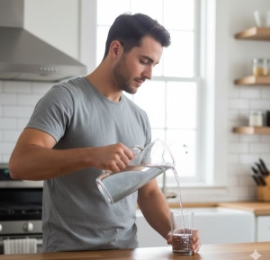 Tác dụng bất ngờ khi nam giới uống đủ nước trước 'cuộc yêu'