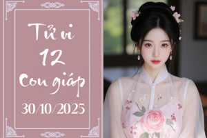 Tử vi 12 con giáp ngày 30/10/2025: Tuổi Ngọ vận đỏ vây quanh, Tuất tài lộc khởi sắc