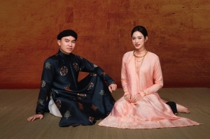 Bộ ảnh cưới phong cách xưa của Hoa hậu Đỗ Thị Hà và doanh nhân Viết Vương