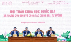 Củng cố, phát triển vững chắc nền tảng chính trị, tư tưởng của Đảng
