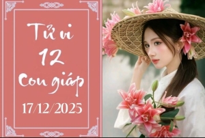 Tử vi 12 con giáp ngày 17/12/2025: Dậu, Tuất hanh thông; Tỵ, Mùi gặp thử thách