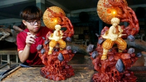 Điêu khắc gỗ và con đường khác biệt của YouTube triệu followers