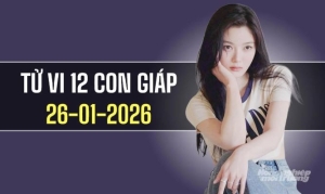 Ngày 26/1/2026: Tử vi 12 con giáp Dần gặp thị phi, Mão cần tránh sai sót
