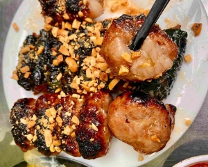 Thực đơn hàng ngày: Bò lá lốt mỡ chài 