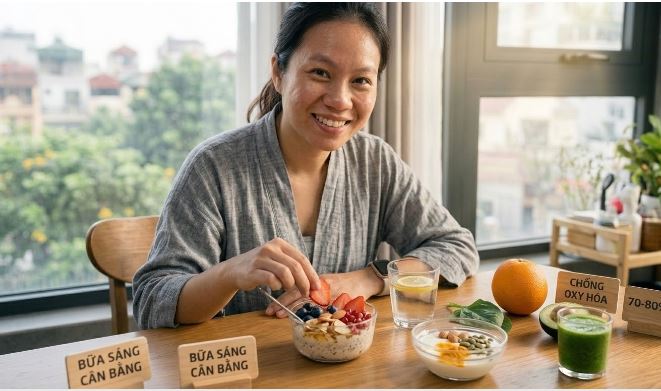 Giàu chất chống oxy hóa bữa ăn sáng  giúp bạn rạng rỡ cả ngày