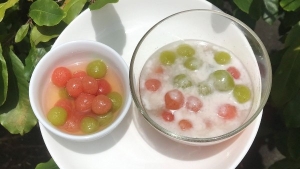 Thực đơn hàng ngày: Chè khoai mì viên nước cốt dừa