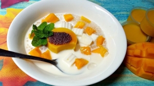 Thực đơn hàng ngày: Chè xoài pudding