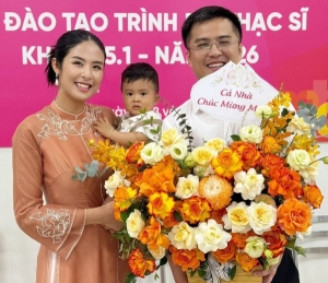 Hoa hậu Ngọc Hân bảo vệ thành công luận văn thạc sĩ