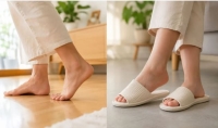 Đi chân trần hay mang dép trong nhà tốt hơn