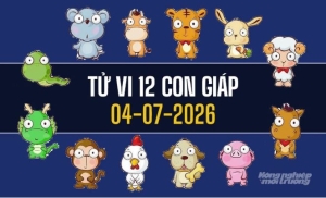 Tử vi 12 con giáp hôm nay 4/7/2026: Thìn đón quý nhân, Sửu nhiều may mắn
