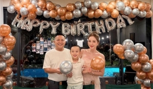 Bảo Thy hiện có cuộc sống hôn nhân viên mãn bên chồng doanh nhân và con trai