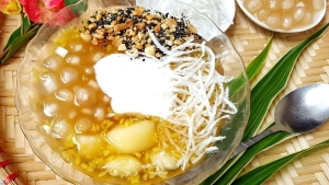 Thực đơn hàng ngày: Chè khoai mì trân châu nước cốt dừa