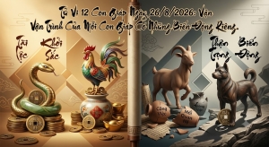 Tử vi 12 con giáp ngày 26/8/2026: Tỵ tài lộc khởi sắc, Mùi cần thận trọng