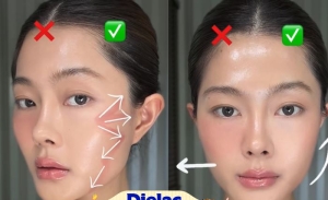 Cách tán phấn má hồng giúp gương mặt trông thon gọn, trẻ trung