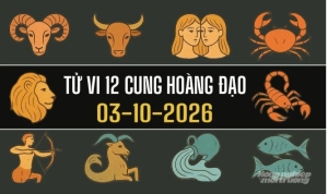 Tử vi 12 con giáp ngày 3/10/2026: Tài lộc khởi sắc, tình duyên nhiều biến động