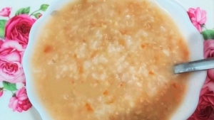Thực đơn hàng ngày: Cháo thịt bò cà chua