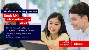 Hội đồng Anh tổ chức Ngày hội Thông tin Du học Vương quốc Anh 2026